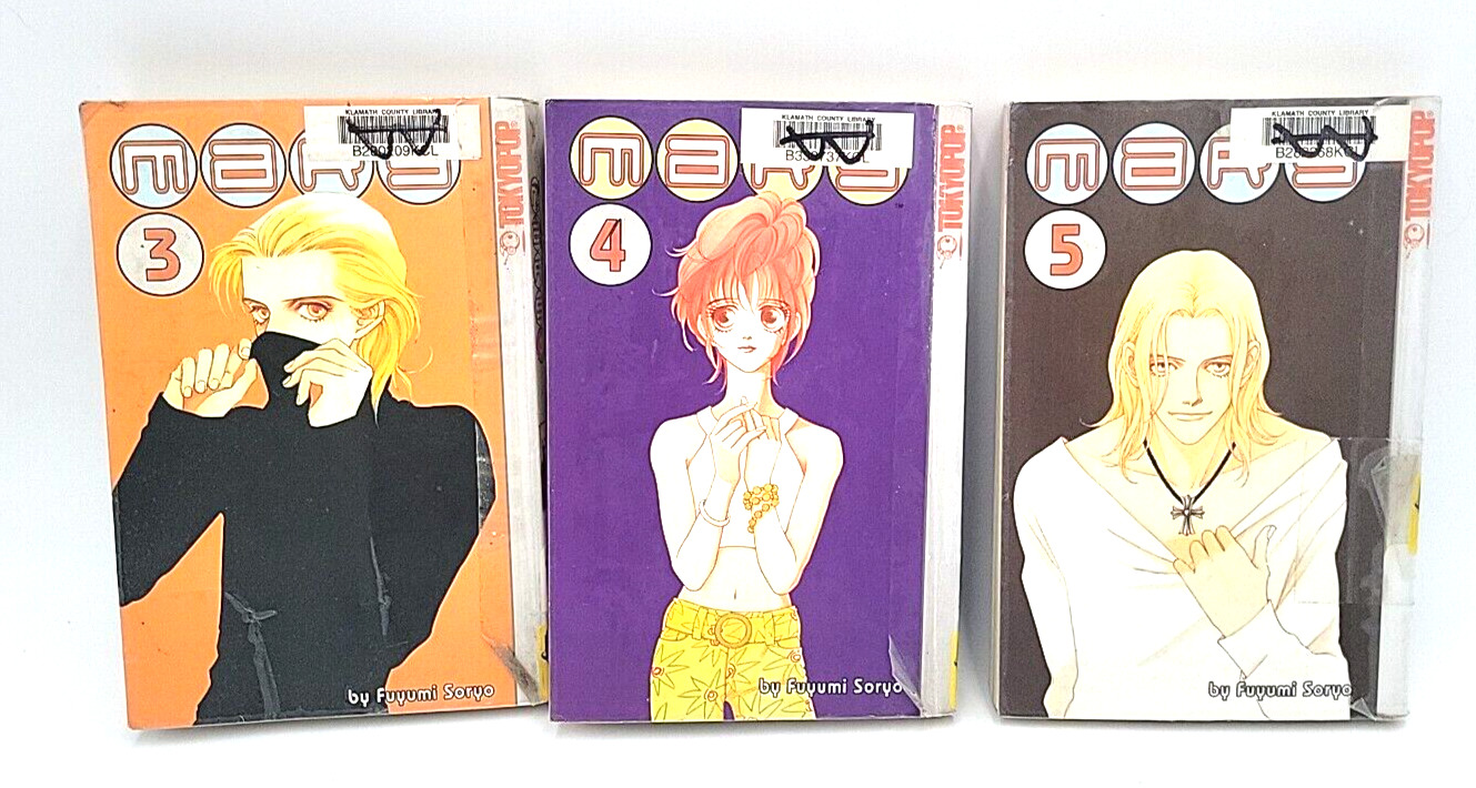 Lot/3 Mars Manga Volumes 3,4,5 Tokyopop Romance Fuyumi Soryo English Edit 2002