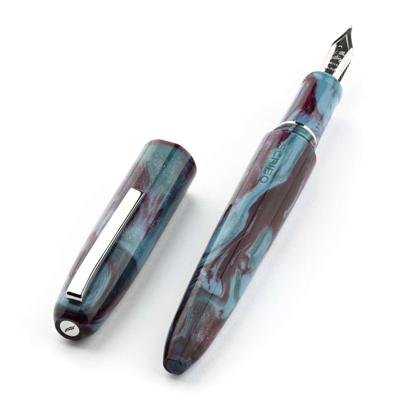 Scribo Piuma Fountain Pen in Fusione Diamondcast 18kt Gold Nib - Extra Fine Nib