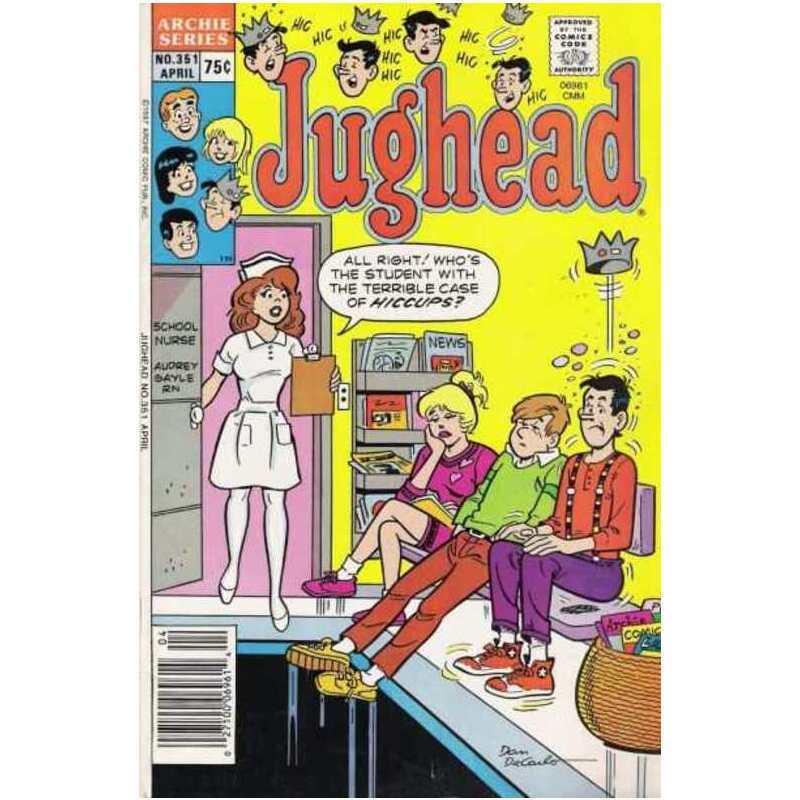 Jughead (1965 series) #351 in Near Mint minus condition. Archie comics [l/