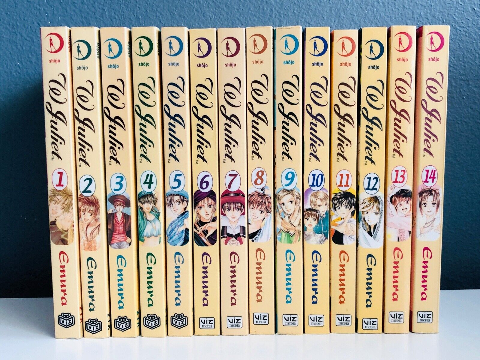 W Juliet Volumes 1-14 Emura English Manga Anime Complete Set English Rare 