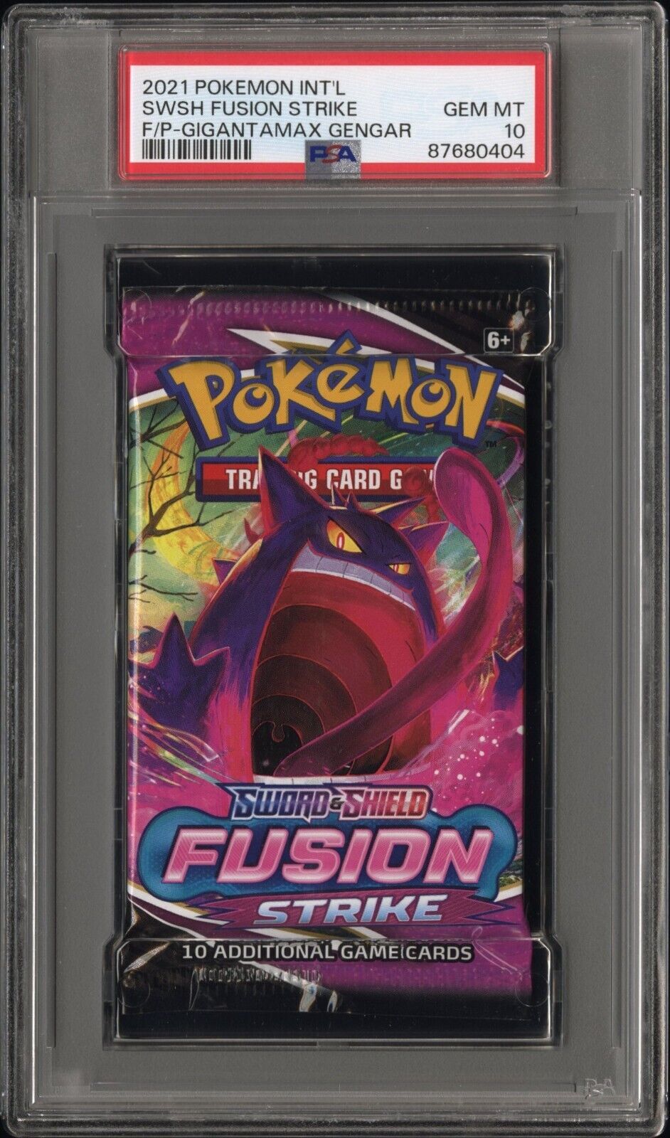 2021 Pokemon SWSH Fusion Strike Gengar Foil / Booster Pack GEM MINT PSA 10