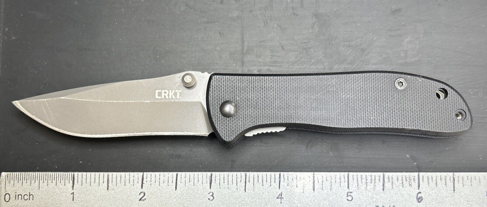 CRKT Drifter 6450K Pocketknife Liner Lock Plain Edge Blade Great USED Condition
