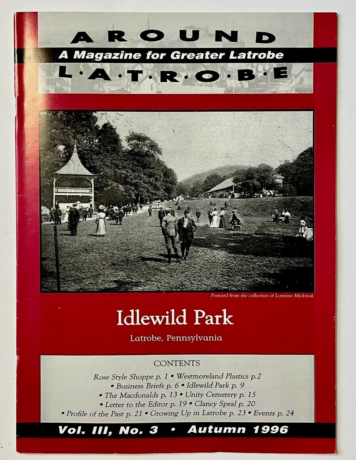 1996 Around Latrobe PA VTG News Magazine Idlewild Park Westmoreland Plastics