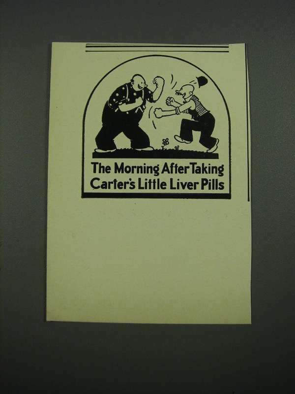 1938 Carter's Little Liver Pills Ad - The Morning After