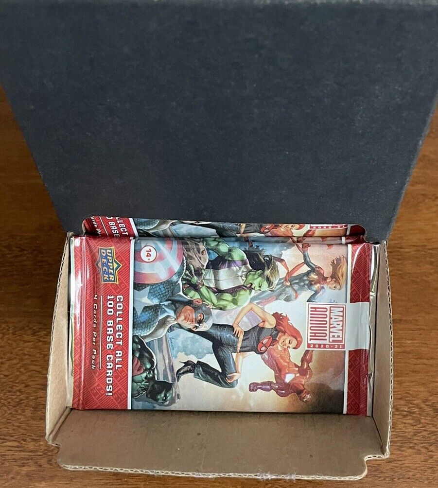 2020-2021 Upper Deck Marvel Annual Gravity feed box W/ 57 Sealed packs 🔥