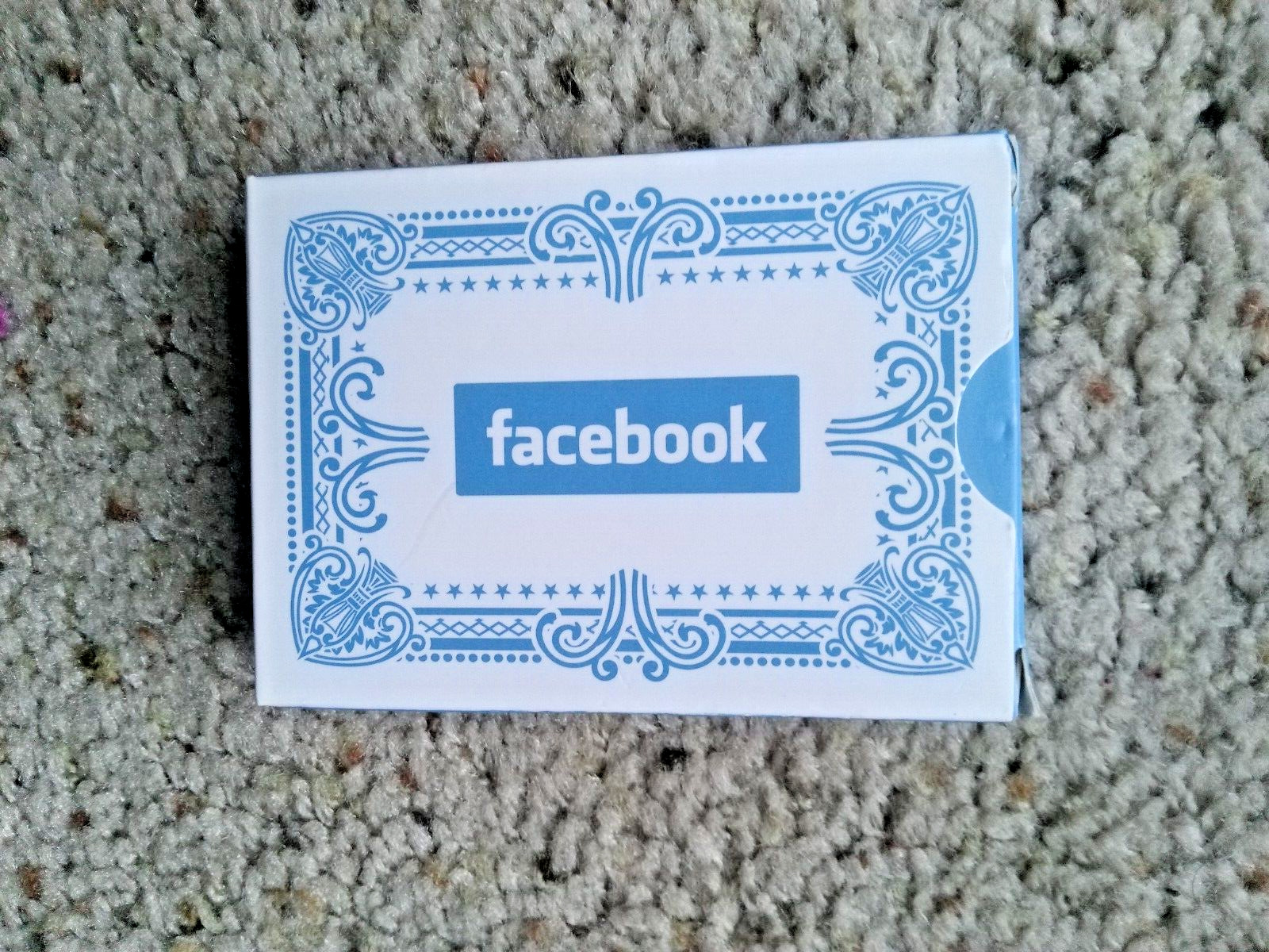 facebook playing cards - 54 cards complete in good condition