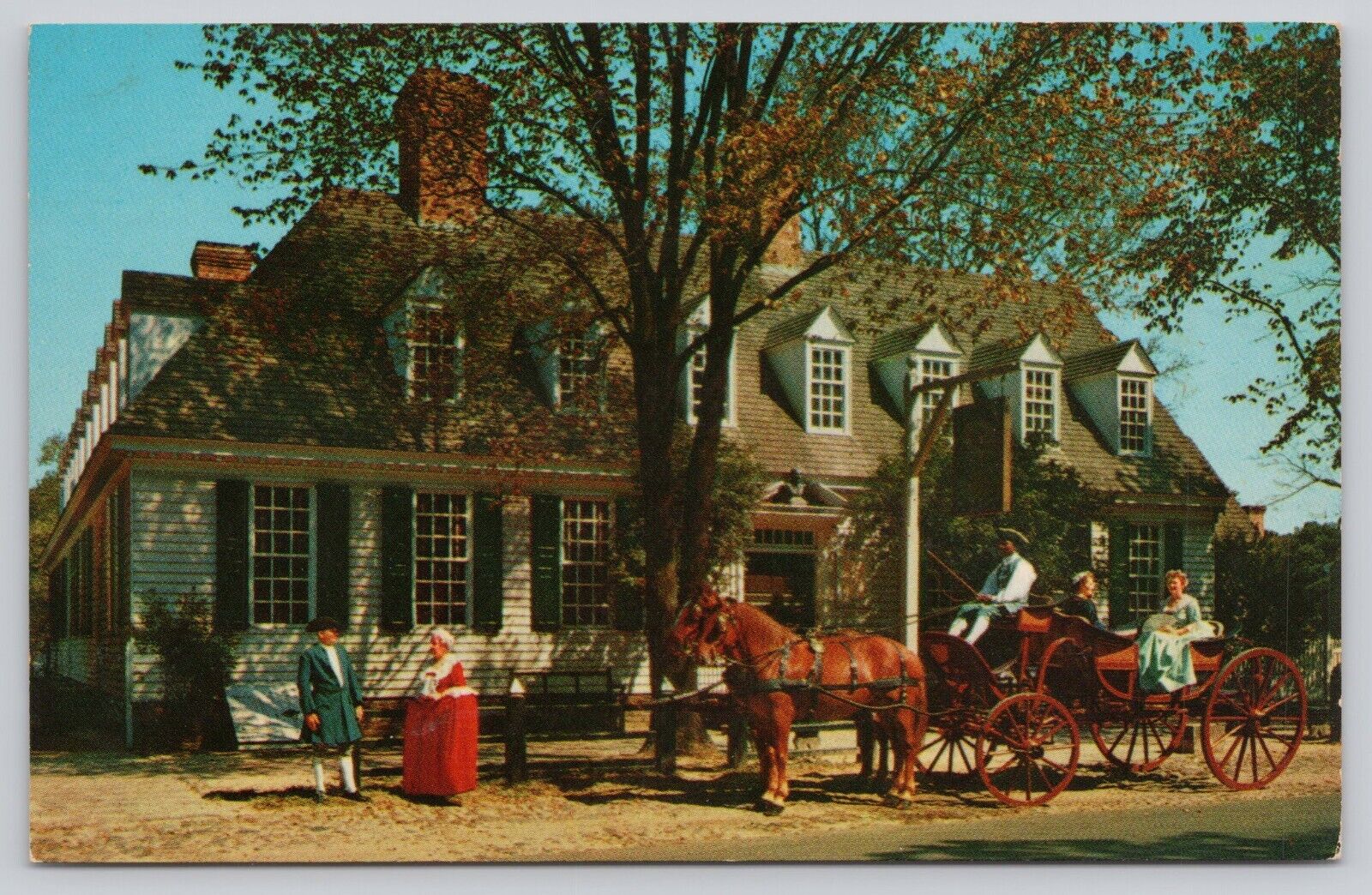 Raleigh Tavern Williamsburg Virginia Vintage Postcard