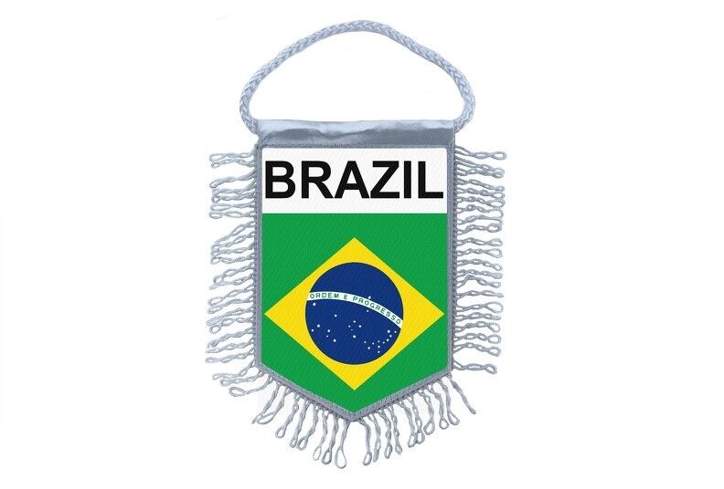 Club Flag Mini Country Flag Car Decoration Brazil Brazilian