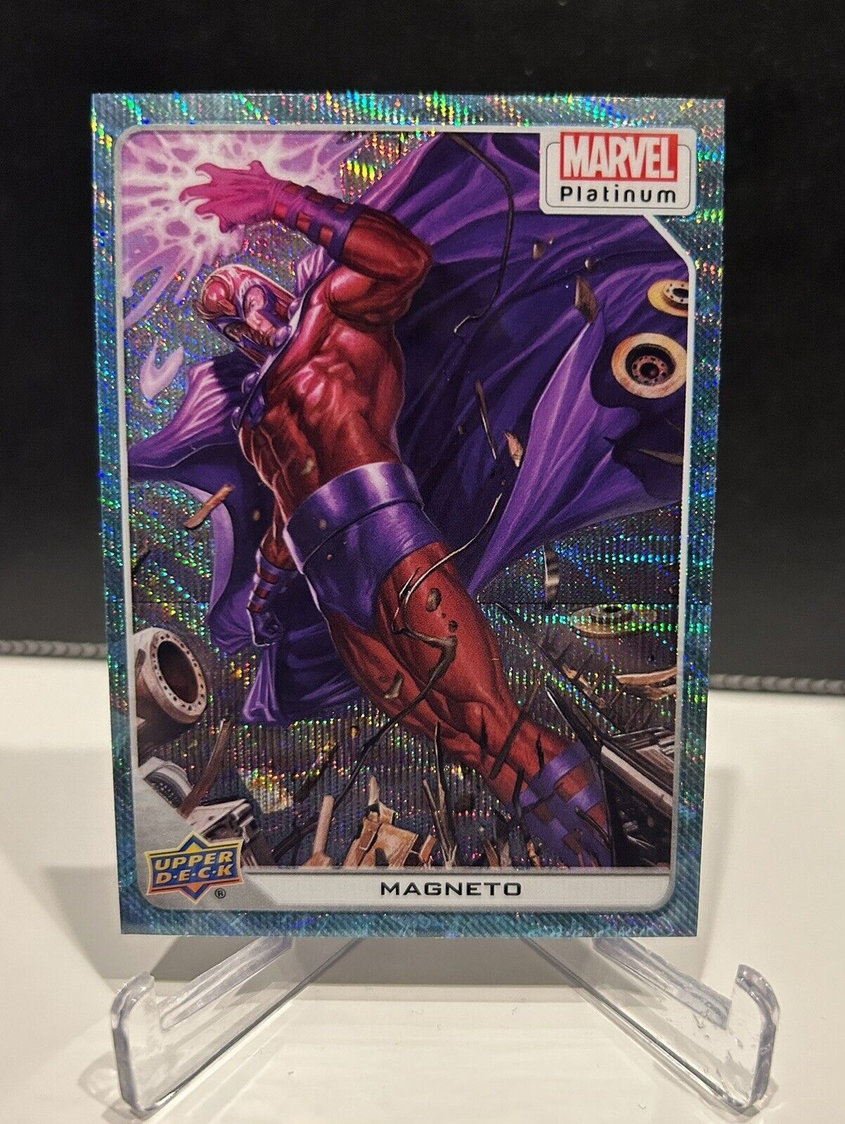 Magneto - Blue Surge Parallel #63 - 2023 Upper Deck Marvel Platinum