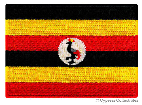 UGANDA FLAG embroidered iron-on AFRICAN PATCH SOUVENIR EMBLEM BANNER AFRICA new