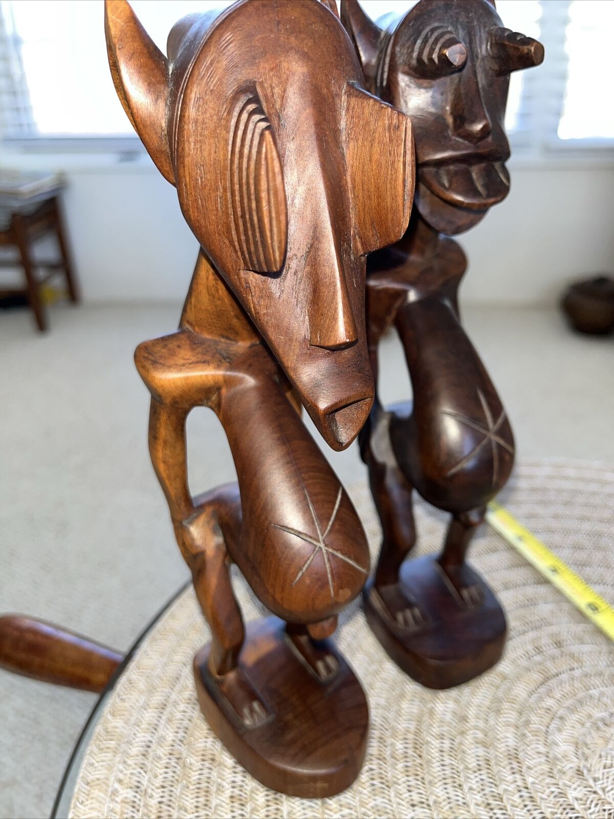 Vintage African Wood Carving Carved Wood Fertility Figure