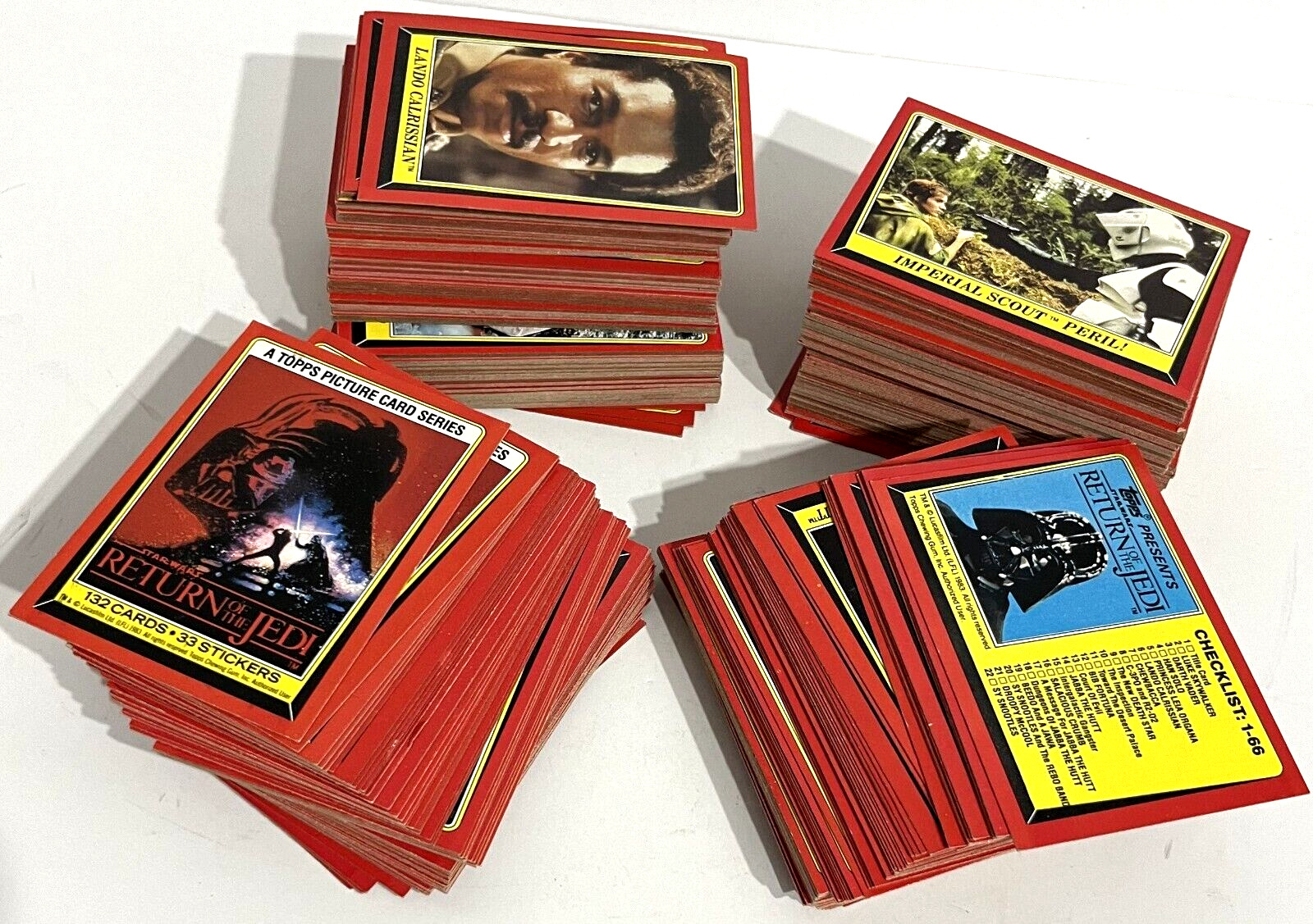 TOPPS 1983 Star Wars Return of the Jedi Mixed Assorted Approx. 300 Cards Lot NM