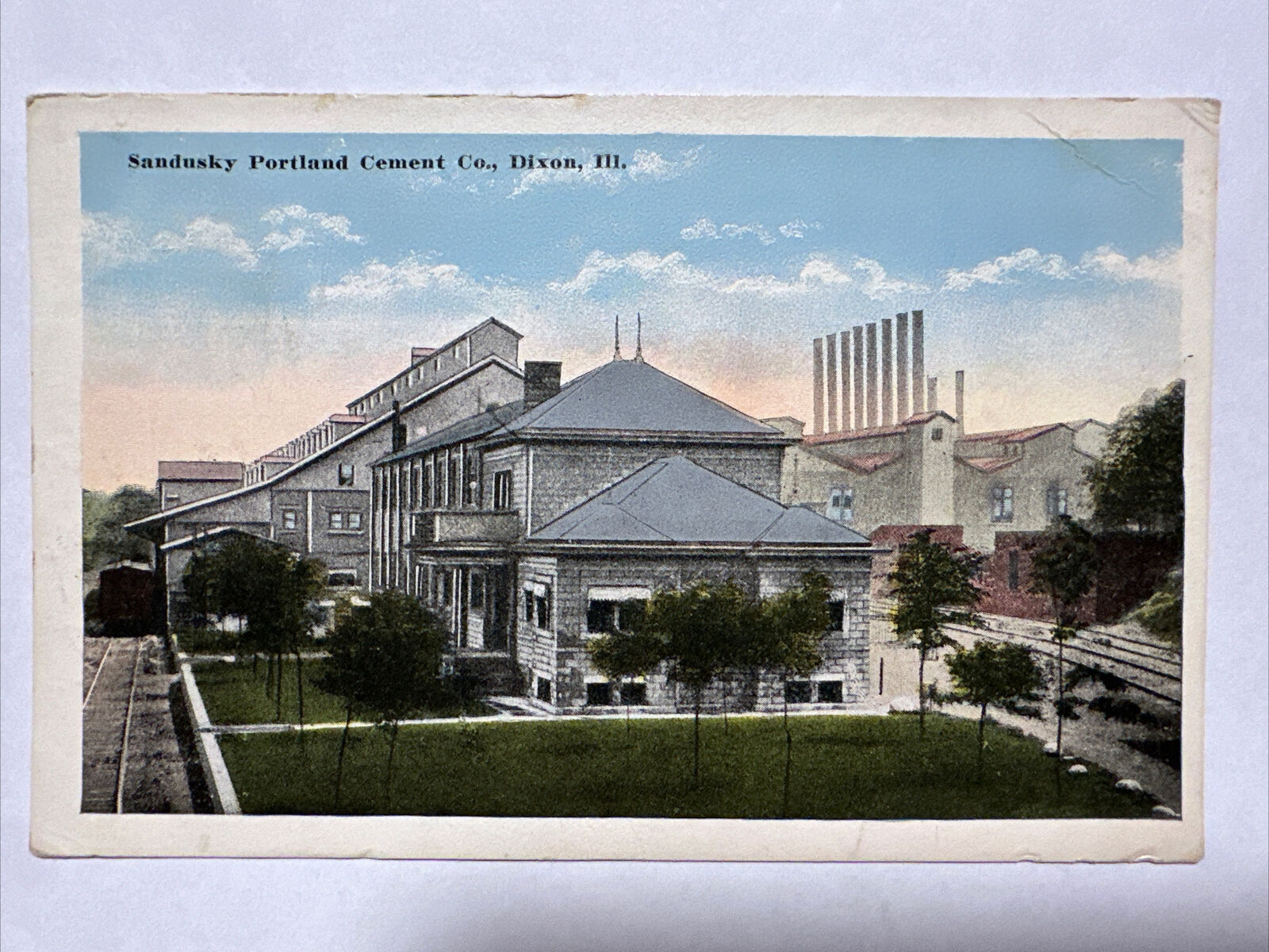 Dixson, Illinois~Sandusky Portland Cement Co.~ Vintage Postcard