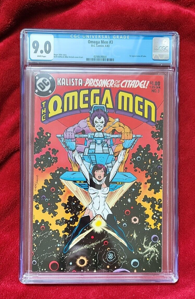 OMEGA MEN #3 CGC 9.0 WHITE PAGES   1ST APPEARANCE OF LOBO 1983