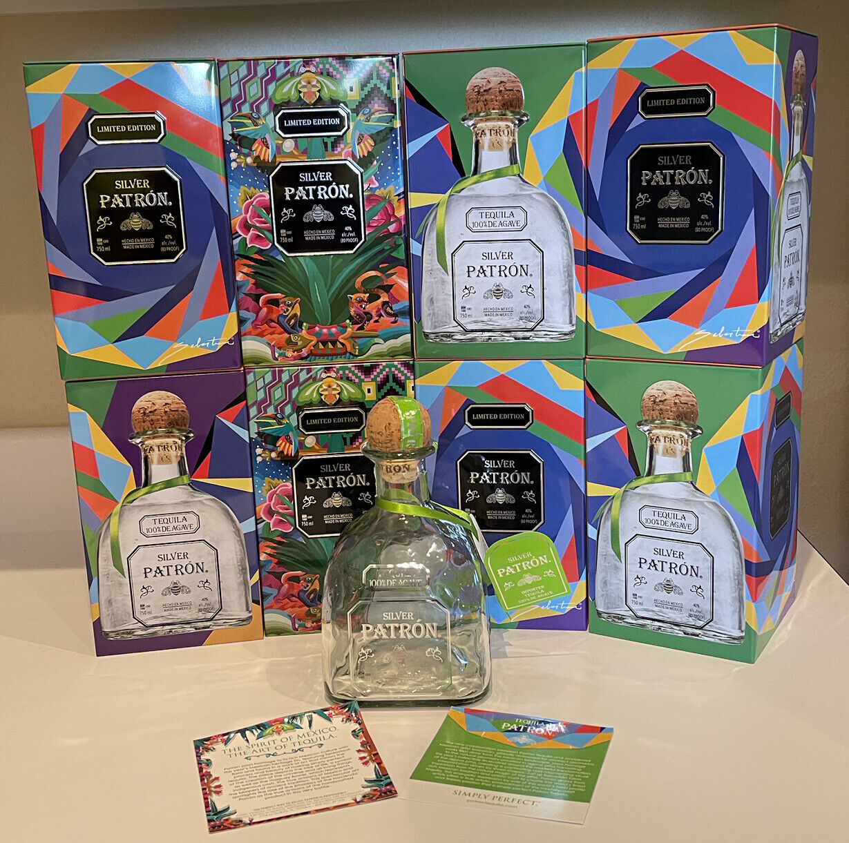 8 PATRON LIMITED EDITION TINS 2021(2) 2022(6) (Only Tins)