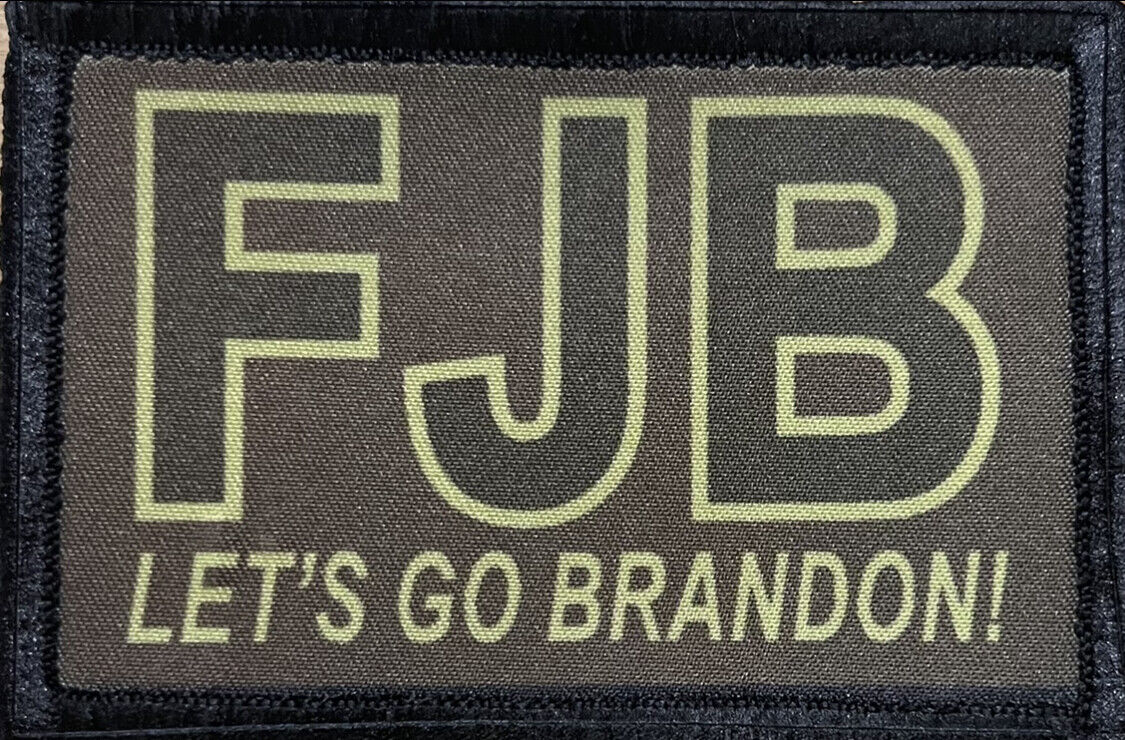 SUBDUED FJB Let\'s Go Brandon  Morale Patch Tactical Military Army Funny Biden 