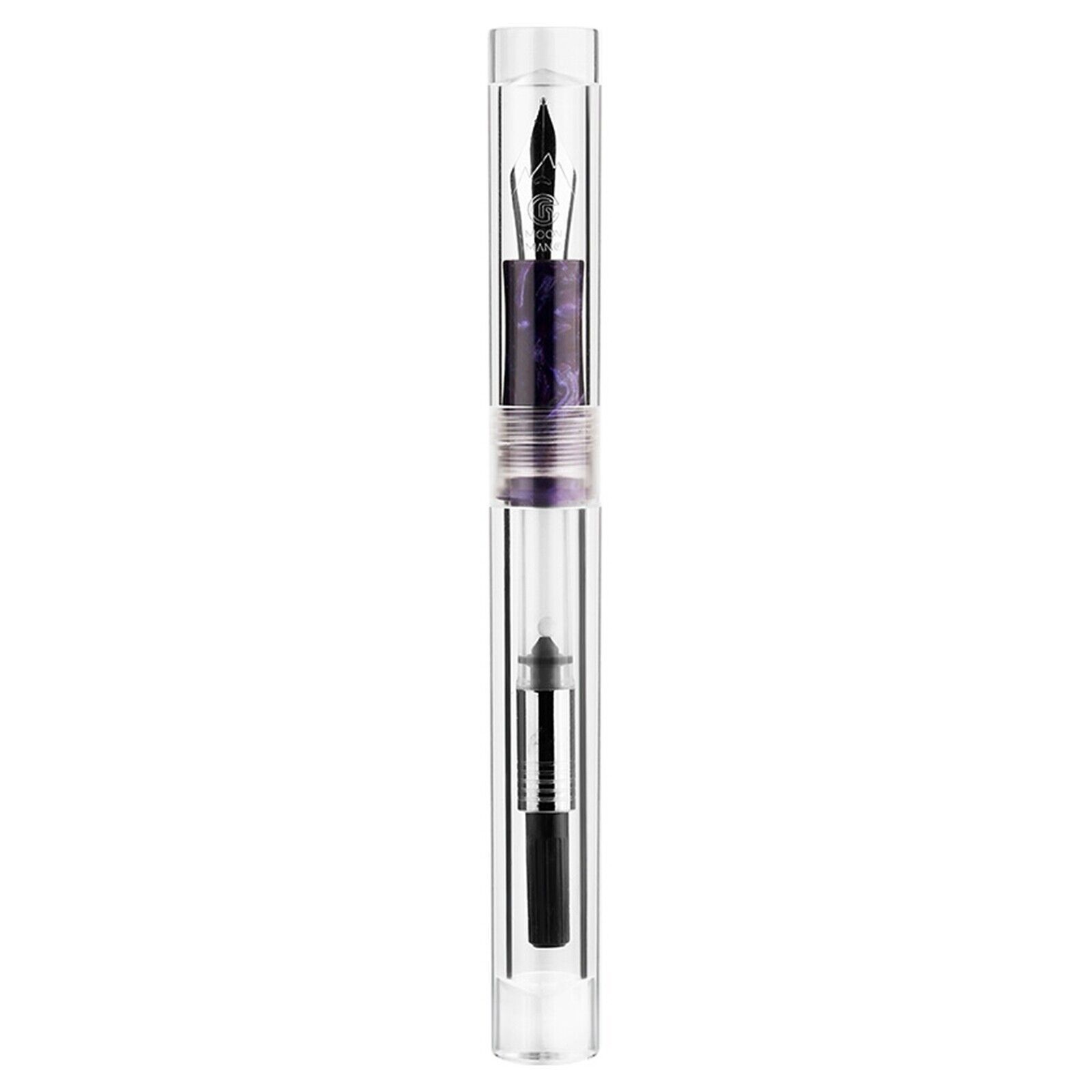 MAJOHN C1 Transparent Fountain Pen Eyedropper Converter Ink Pen w/ Original Box
