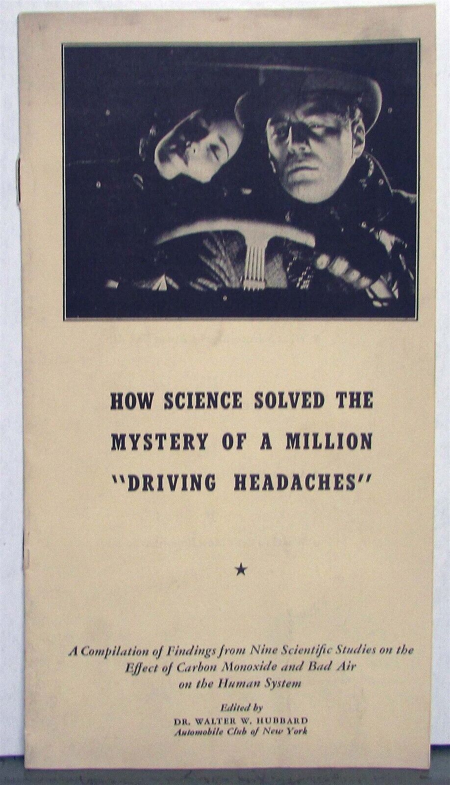 1946 Nash Scientific Studies on Carbon Monoxide Driving Headaches Brochure