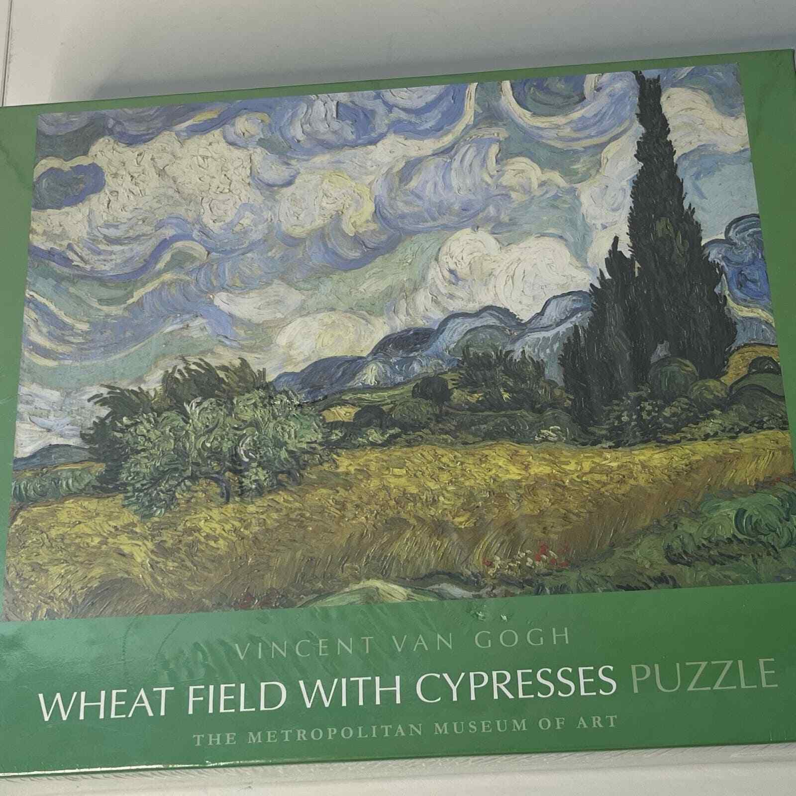  Metropolitan Wheat Field With Cypresses Jigsaw Puzzle (Van Gogh) NEW HTF