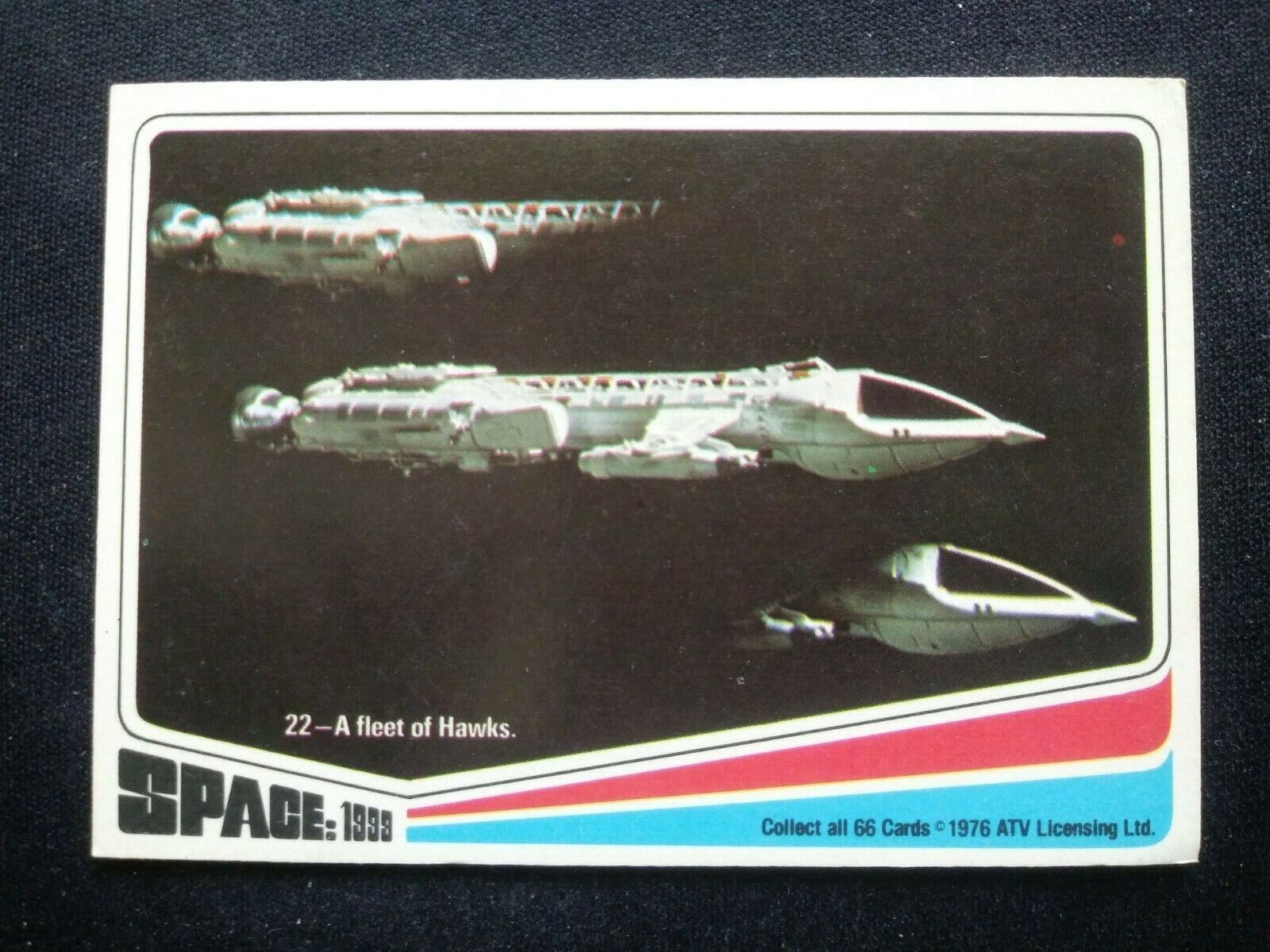 1976 Dunruss Space: 1999 Card # 22 A fleet of Hawks. (EX) 