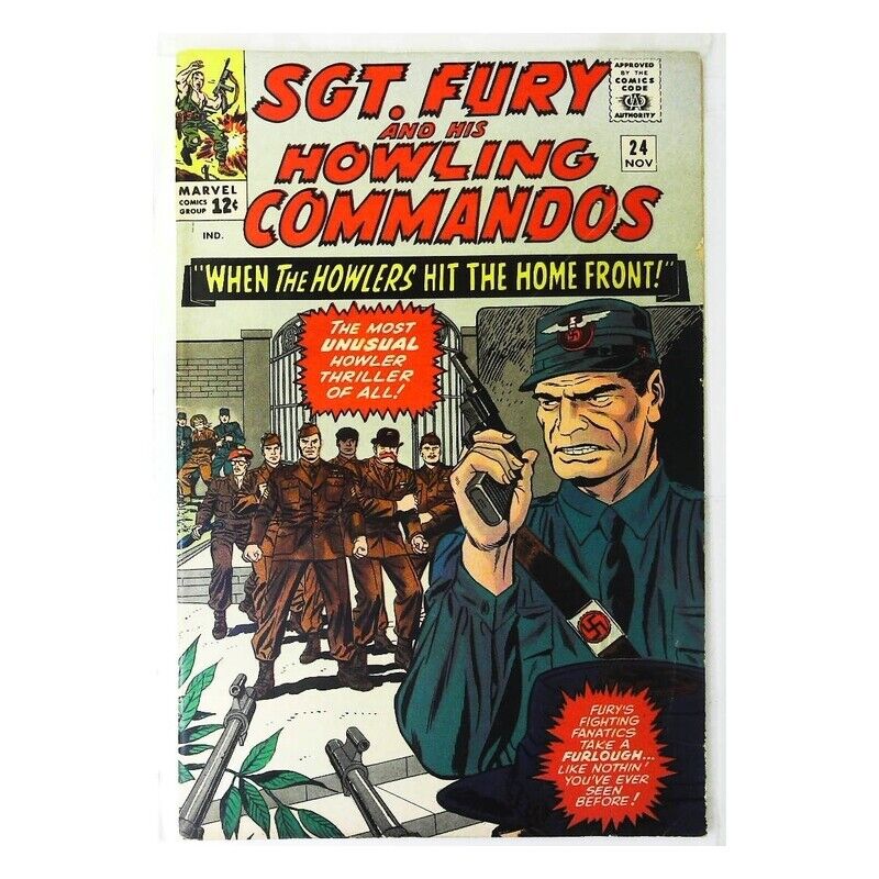 Sgt. Fury #24 in Fine condition. Marvel comics [a\\