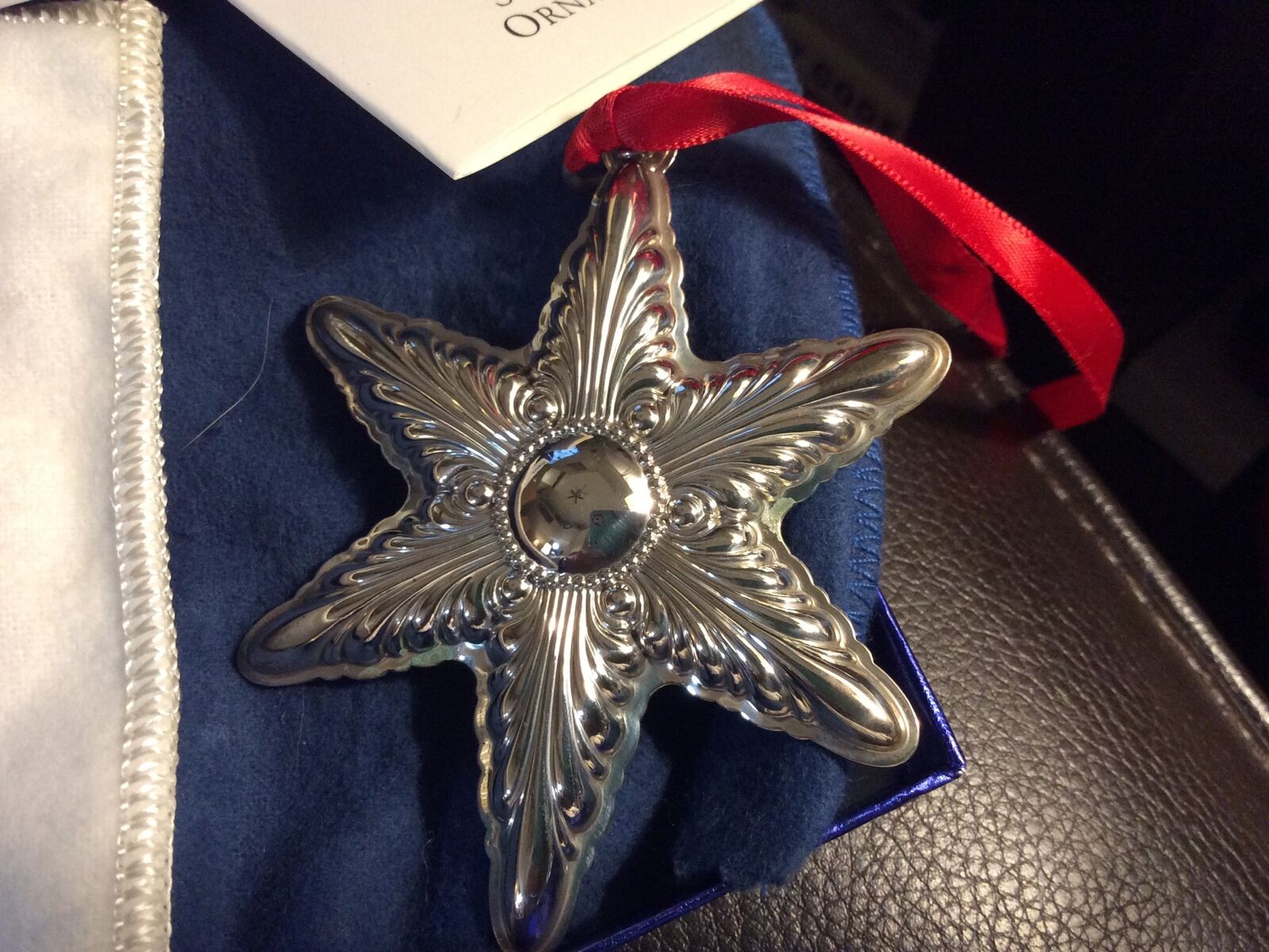RARE LUNT 2000 ANNUAL STAR Sterling Silver Christmas Ornament / Pendant