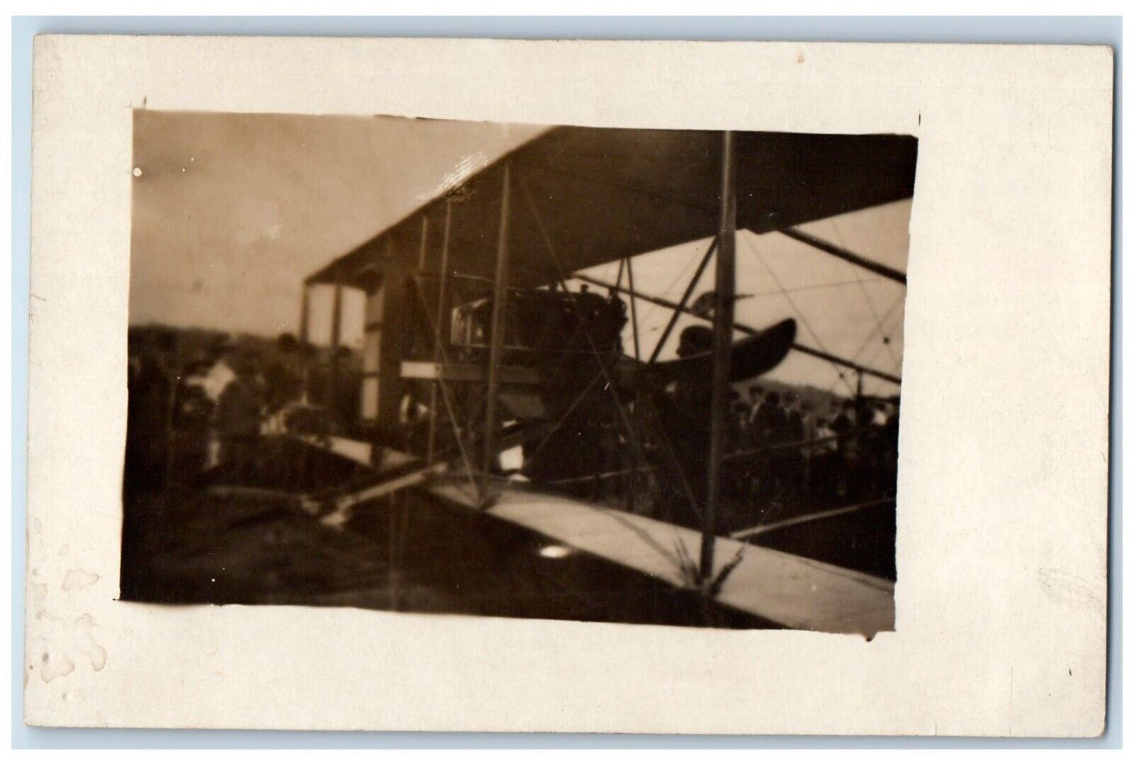 c1910's Curtiss Airplane Aviation Pilot Flight PPC Photo Antique Postcard
