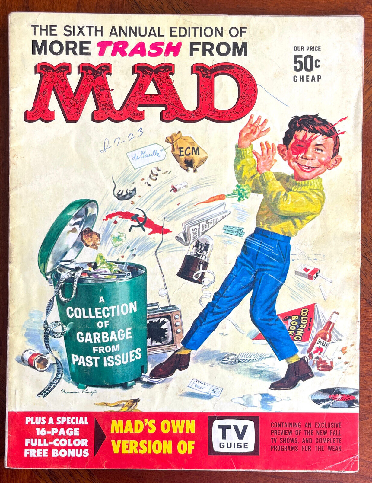 MORE TRASH FROM MAD MAGAZINE #6 w/ MAD TV GUISE BONUS  Fine MInus (5.5) - 1963