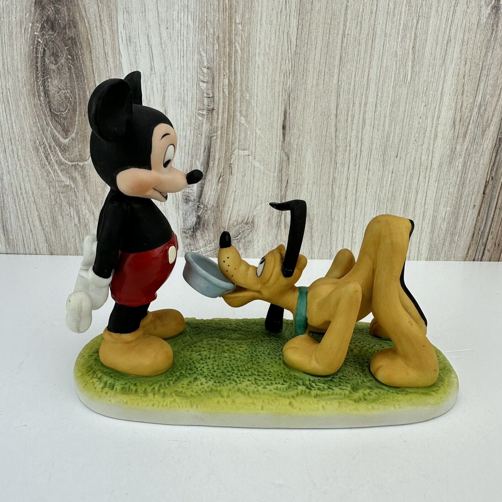 Walt Disney Mickey Mouse & Pluto Ceramic Figure- 7\