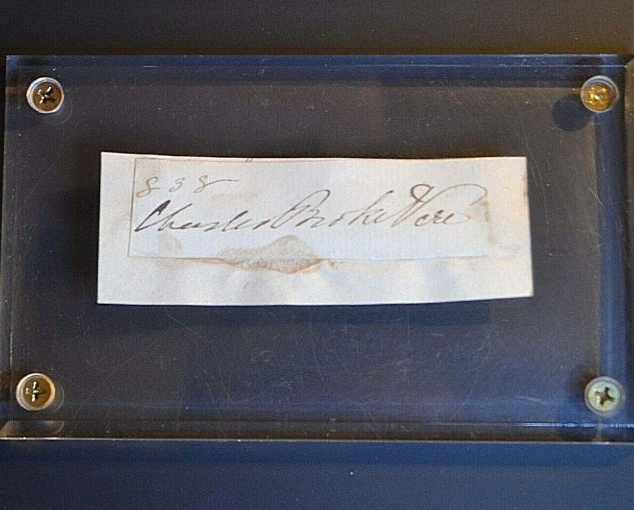 Signature Sir Charles Broke Vere 1779-1843 Major General Waterloo, GB Parliament