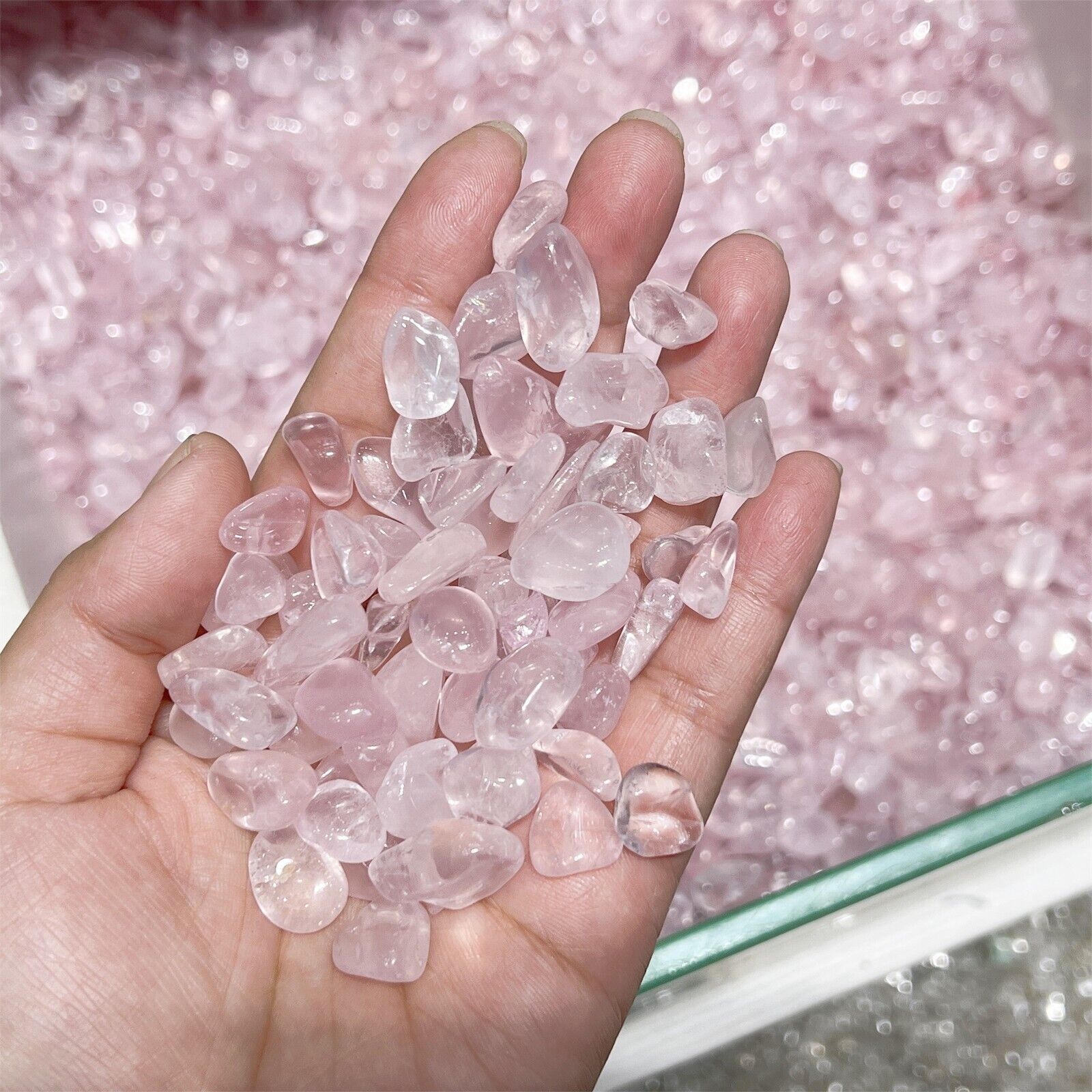 50g Natural Ice powder crystal Crushed stone quartz Energy Mineral Specimen gem