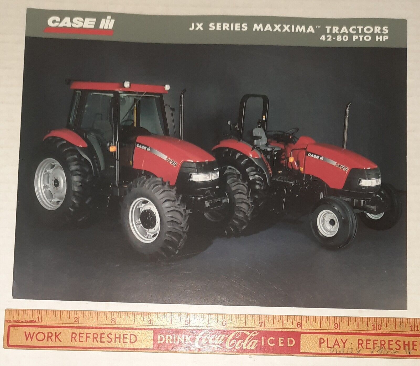 Case IH JX Series Maxxima Tractors 42-80 PTO HP 2002 Vintage Literature 