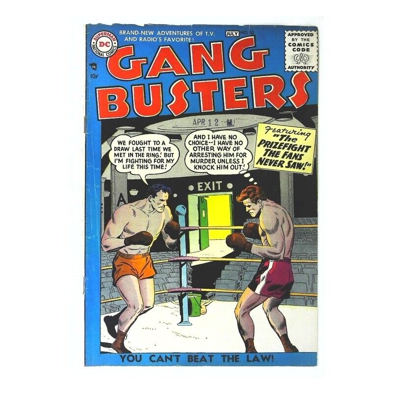 Gang Busters (1947 series) #52 in Fine minus condition. DC comics [u|