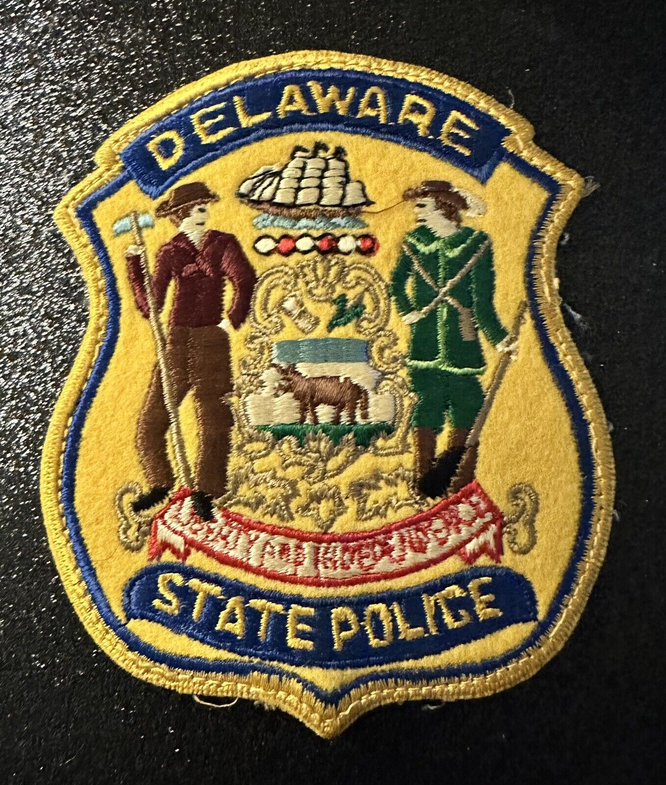 Delaware State Police Patch DE  ~ 1st Issue - Vintage ~ RARE