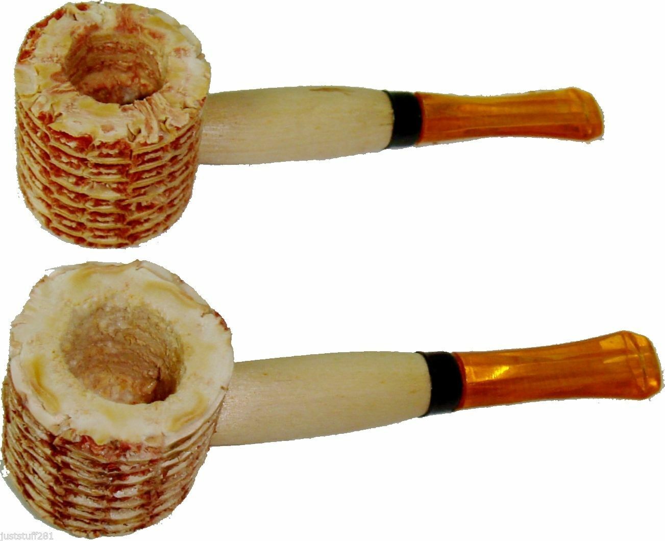 Classic Original Small Corn Cob Tobacco Smoking Pipes - 2 Pipes *FREE SHIPPING*