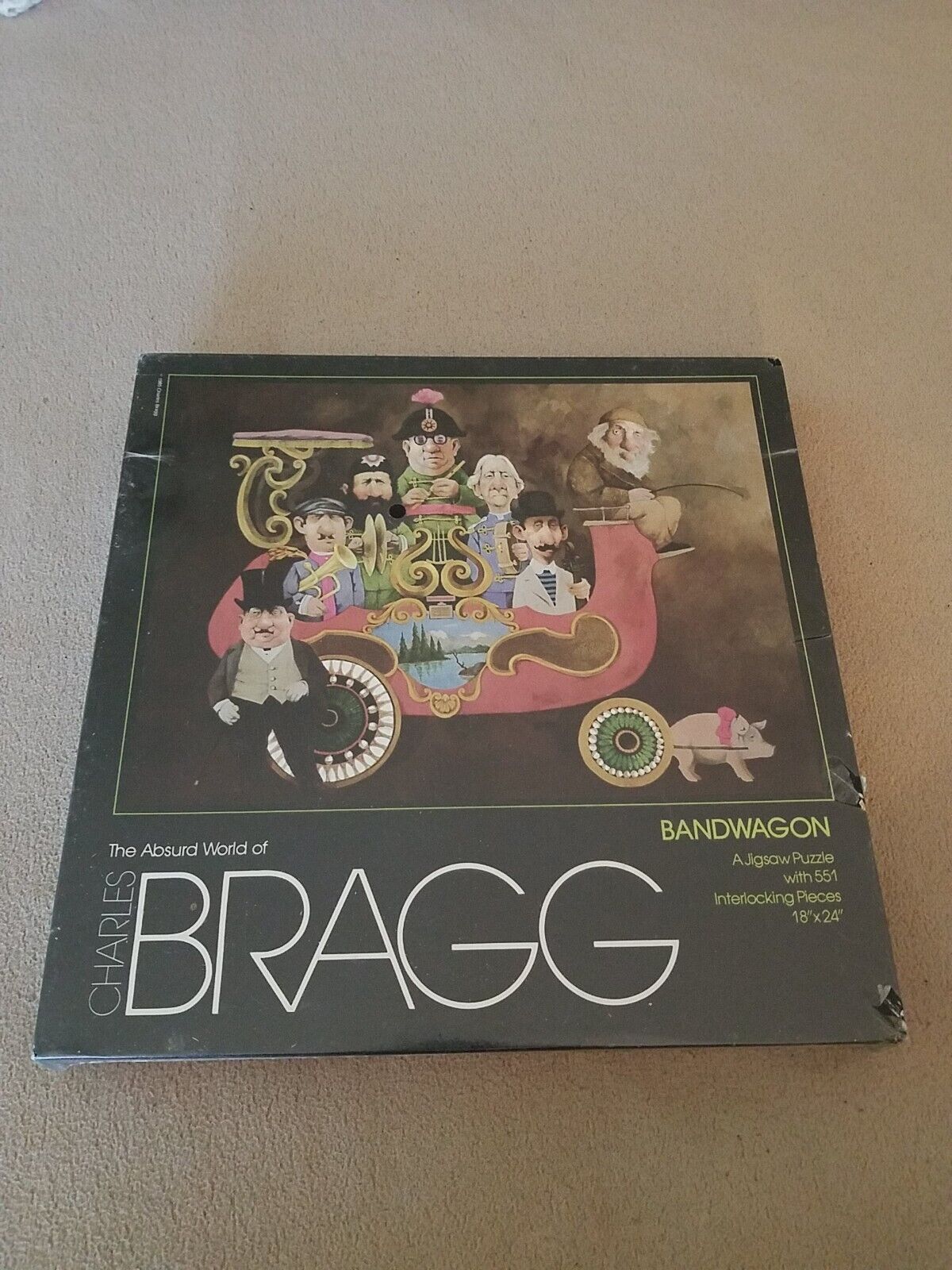 NEW ©1985 The Absurd World of CHARLES BRAGG Bandwagon A Jigsaw Puzzle 551 Piece