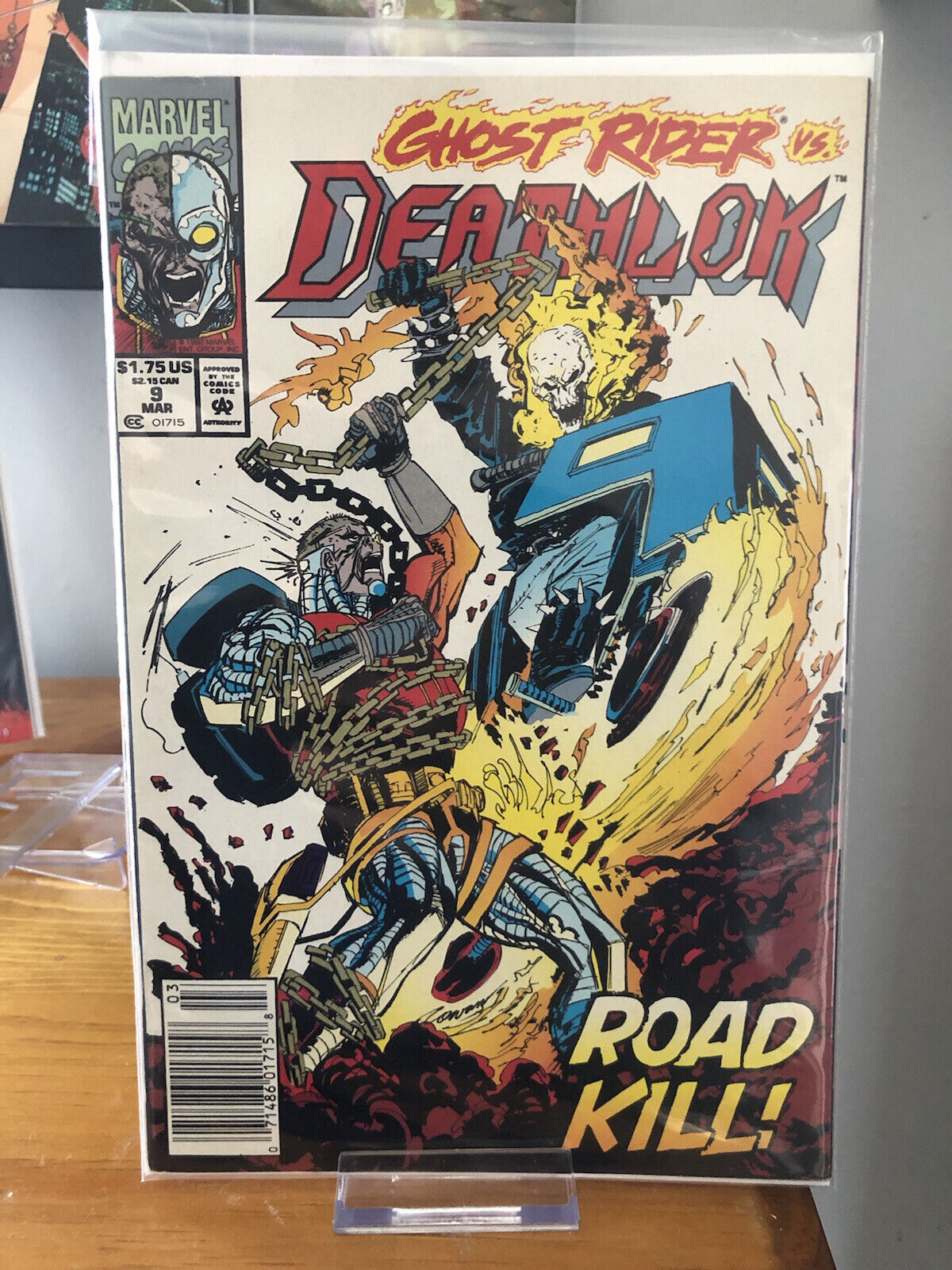 Ghost Rider vs Deathlok #9: Roadkill (Marvel Comics, 1992) VF/NM Newsstand Ed