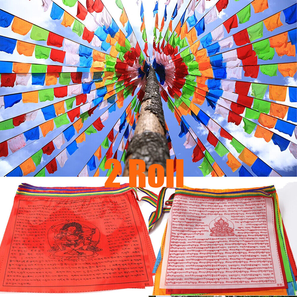 60 Tibetan Prayer Flag Buddhist Medium, Multi Color prayer Flag, Large 11\