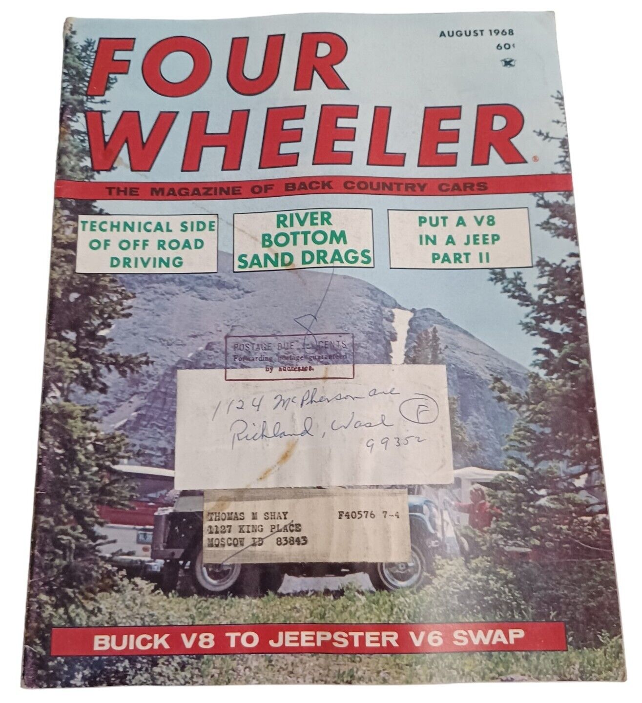 Four Wheeler Magazine August 1968 V8 Jeep Sand Drags Datsun V8 Stardust 7-11