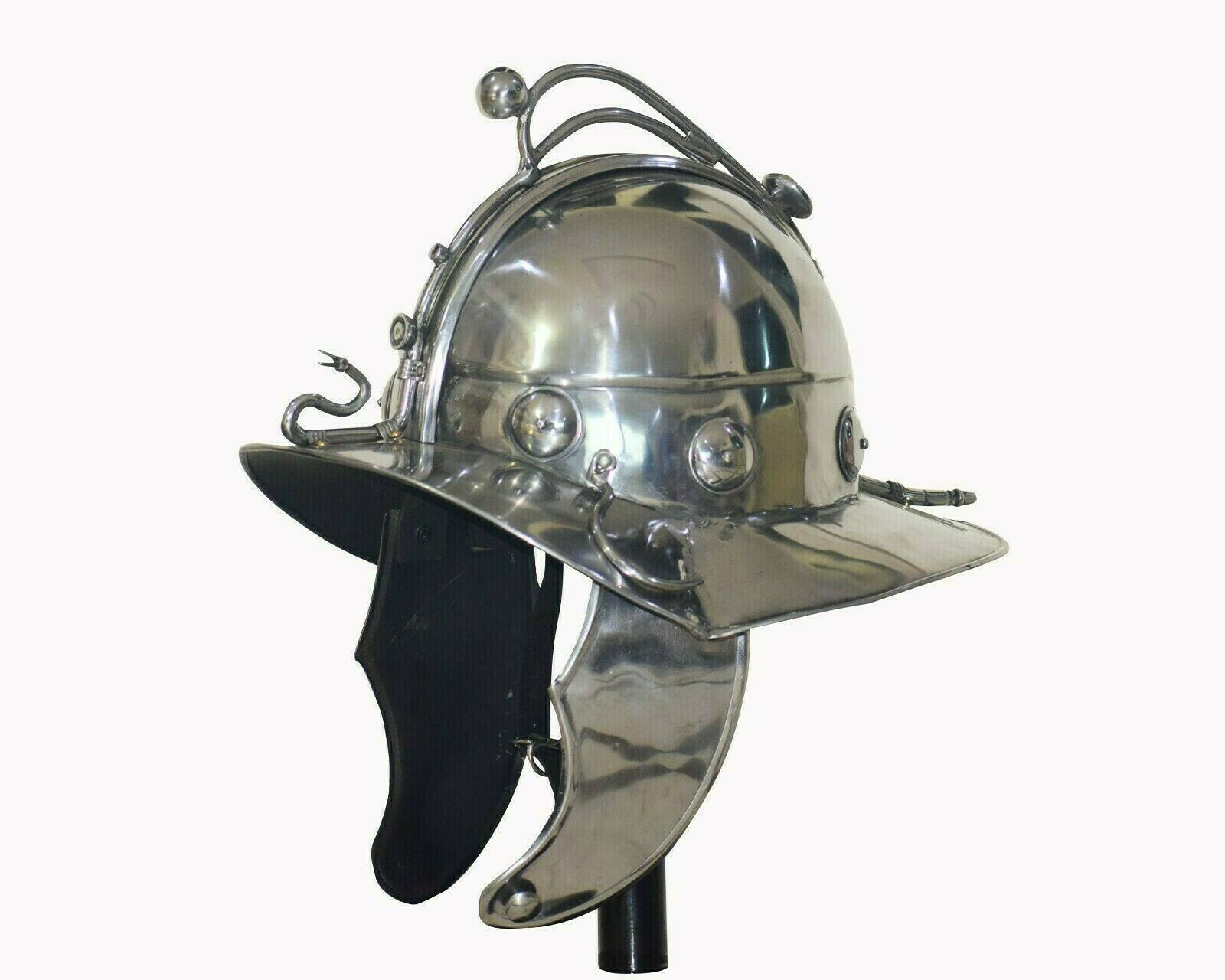 Medieval Armour Roman Knight Helmet Gladiator Helmet SCA Reenactment