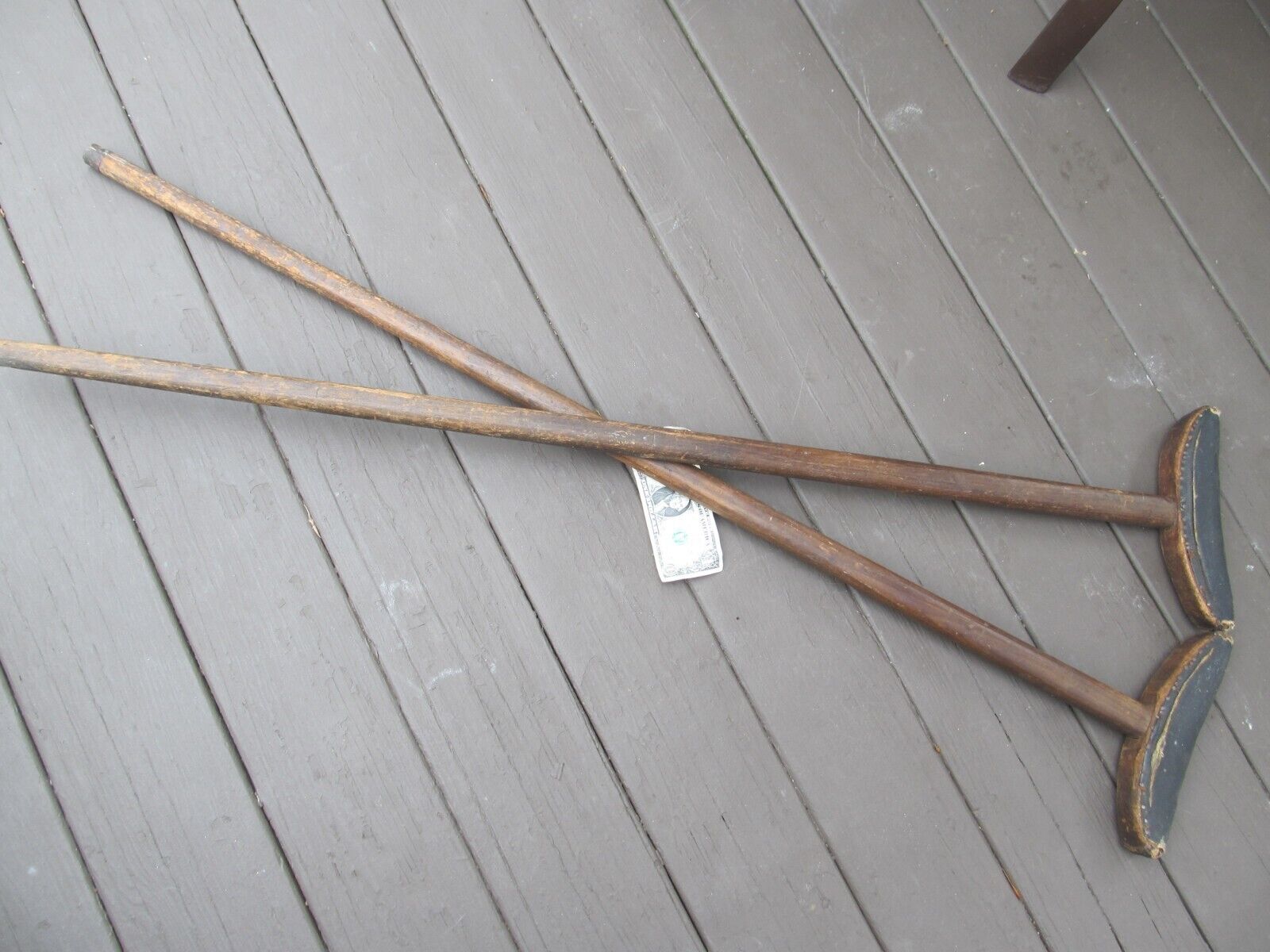 RARE Civil War Crutches, Marked USMD (Medical Dpt.), Wounded, Hospital, Doctor