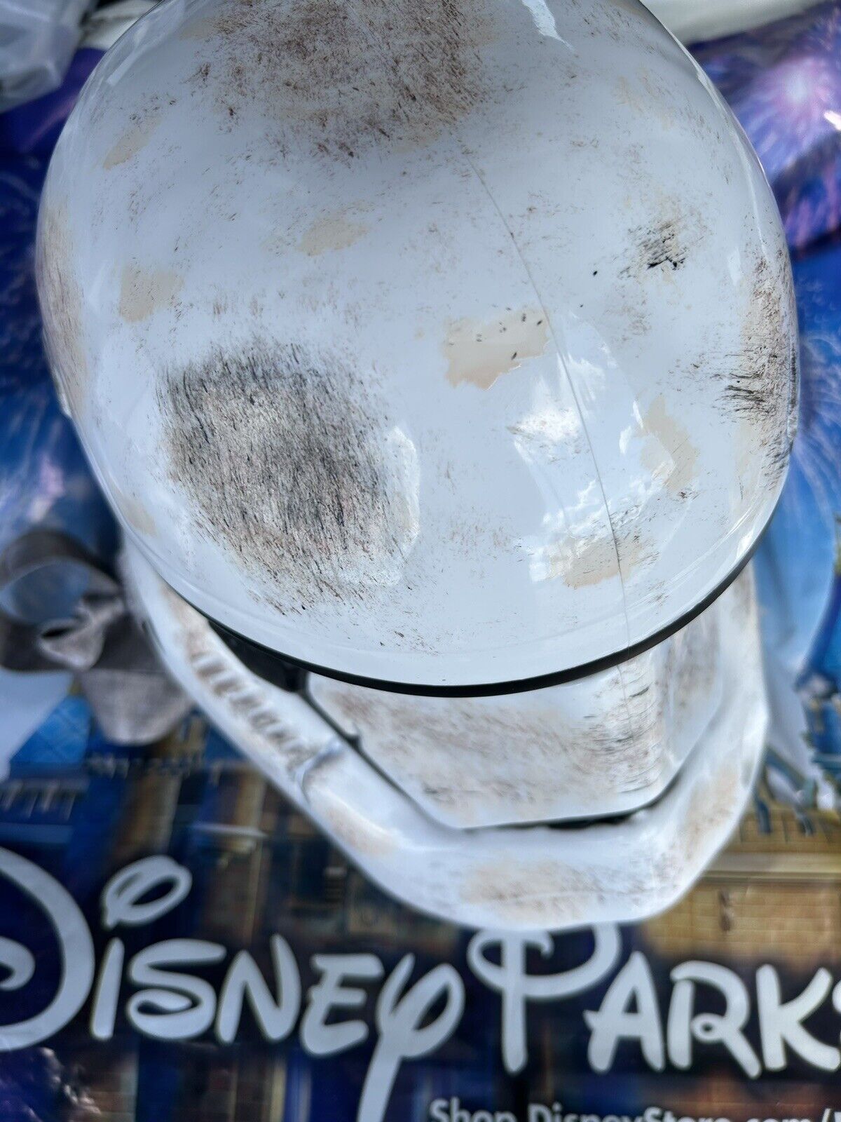 Disney Parks 2024 Star Wars Salvaged Stormtrooper Helmet Popcorn Bucket IN HAND