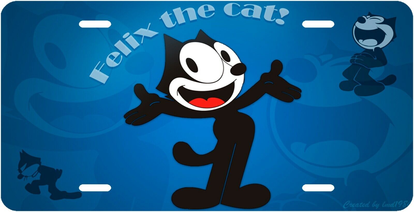 FELIX THE CAT   NOVELTY VANITY LICENSE PLATE MADE IN U.S.A.