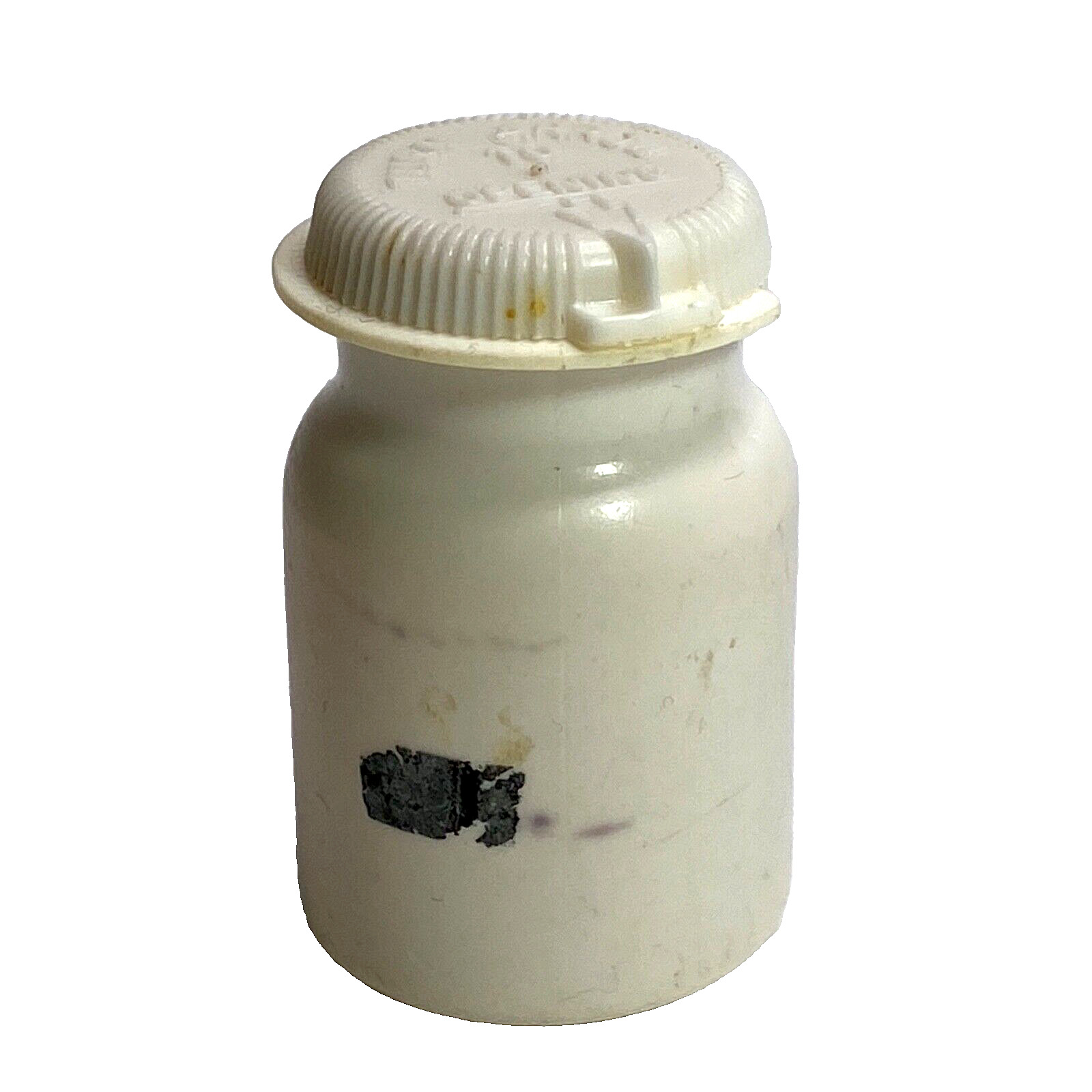 Vtg Tylenol Container Empty Safety Twist Lid Plastic Storage First Aid Prop    j