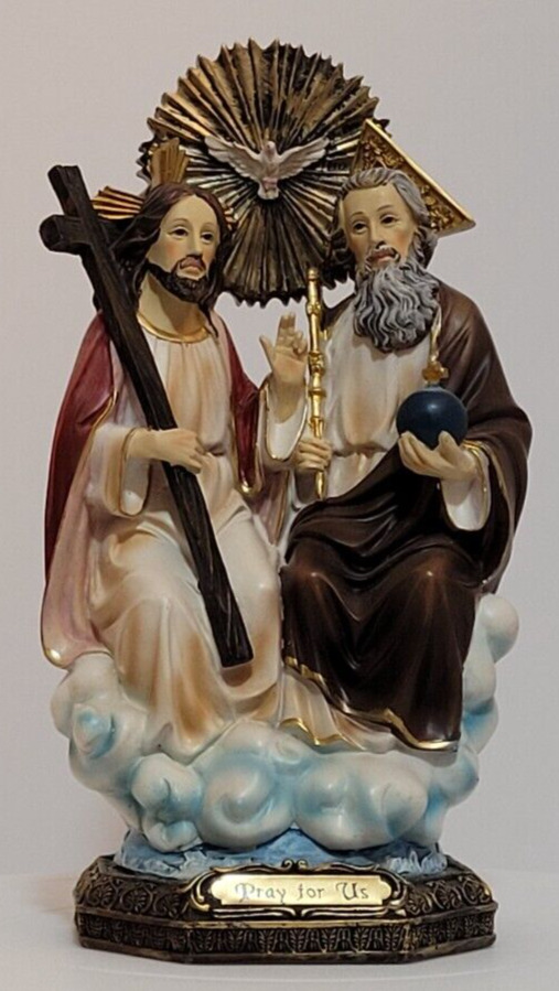 Holy Trinity Statue 8 Inch Tall Christianity Catholic Religious Figurine