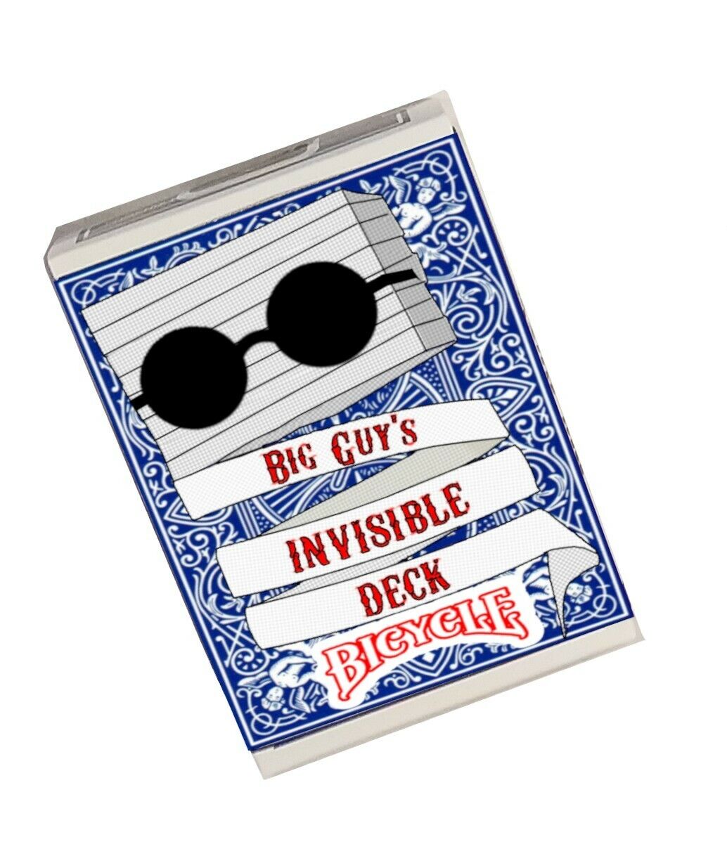 Big Guy’s Invisible Deck - Bicycle (Blue) by Big Guy’s Magic