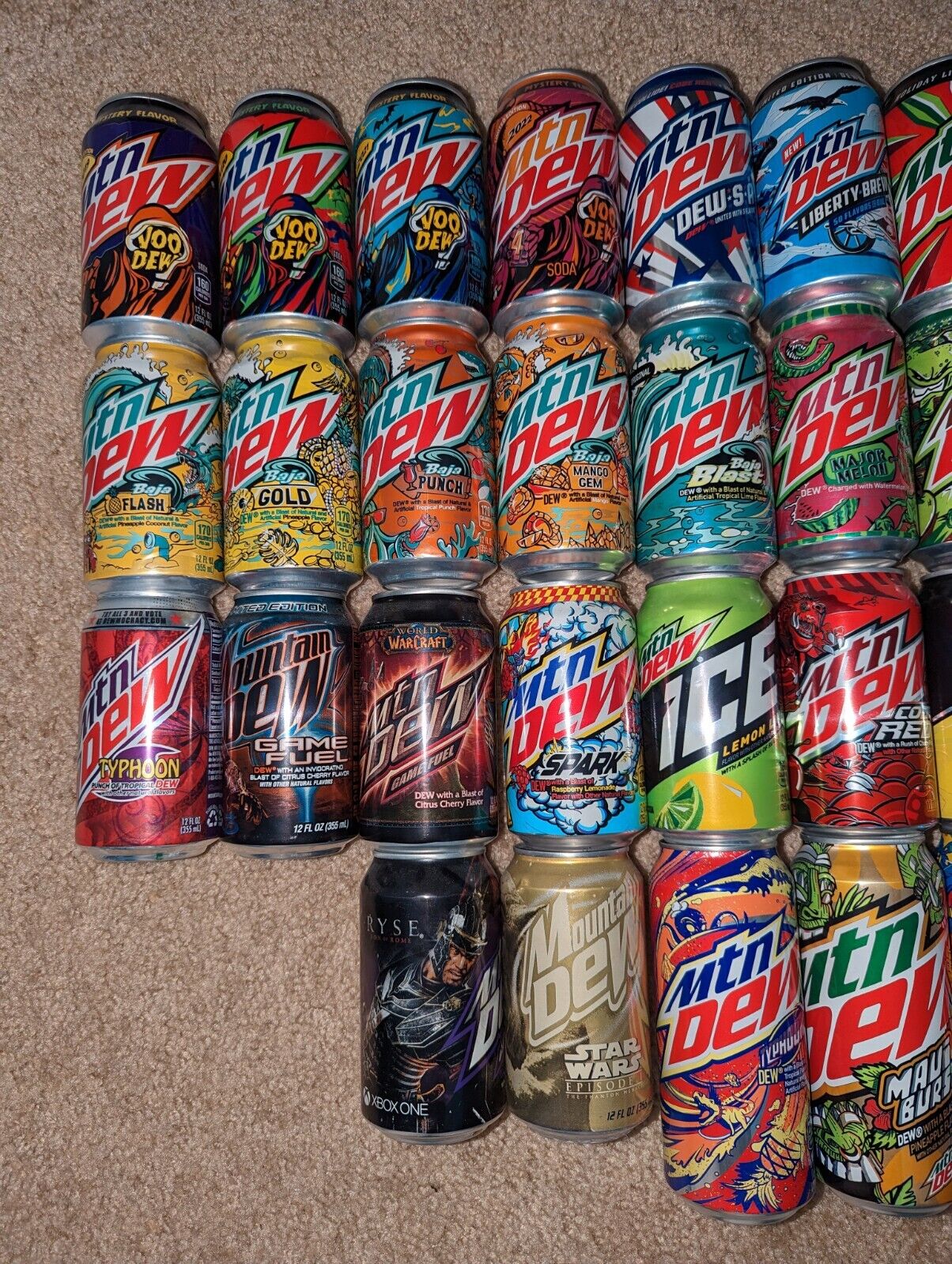 Mountain Dew Collection (Full cans)