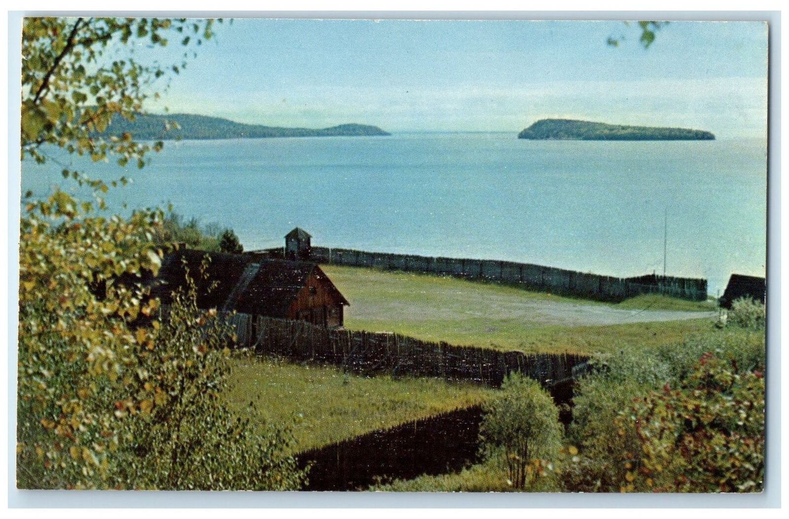 c1960's Historical Grand Portage North Shore Lake Superior Bayfield MN Postcard