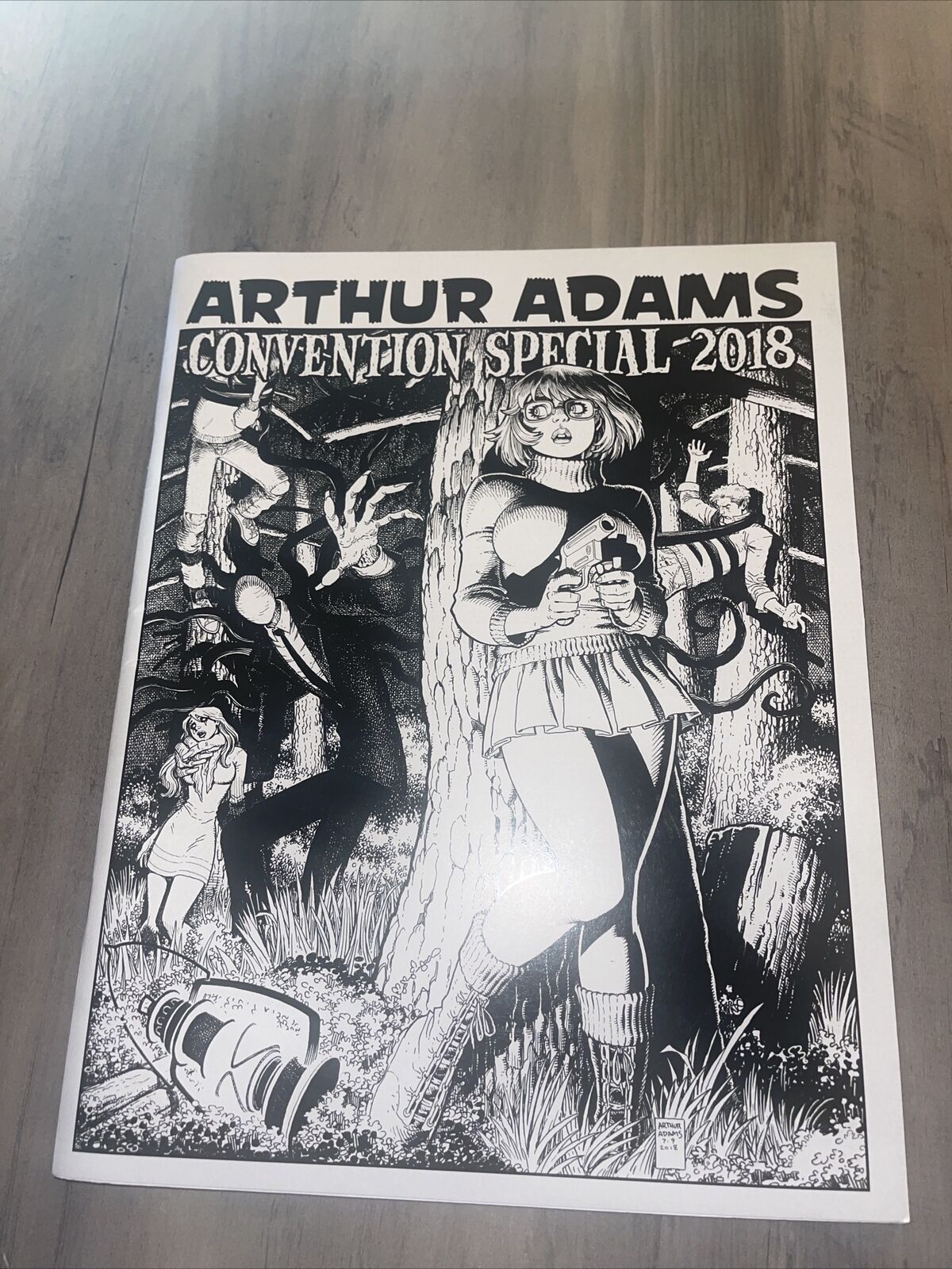ARTHUR ADAMS Sketchbook Convention Special 2018 Signed Autographed (Damaged)