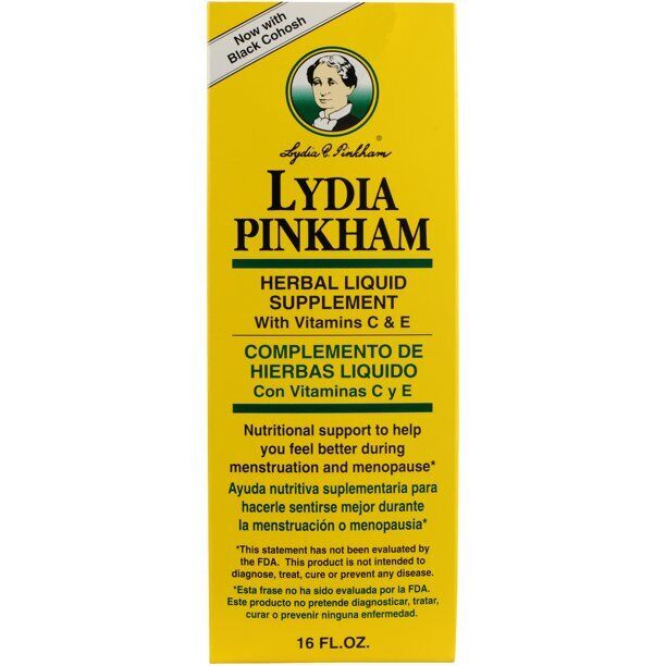 Lydia Pinkham Menstruation & Menopause Nutritional Support Liquid 16oz